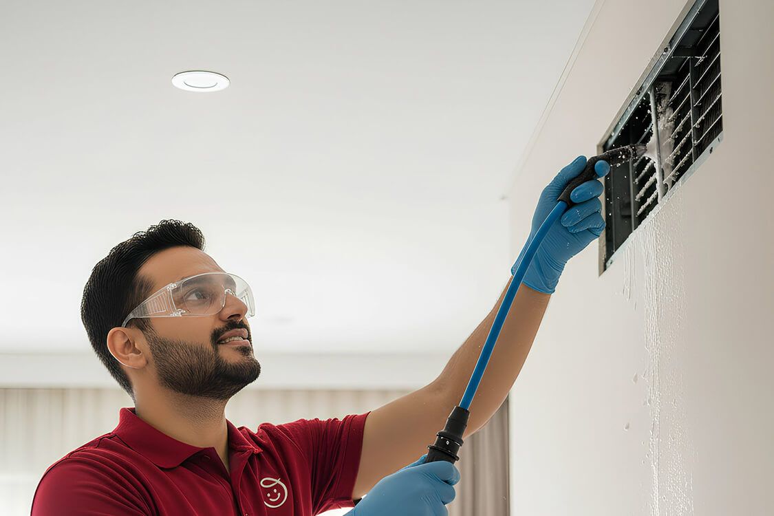 تنظيف المكيّف بالكامل